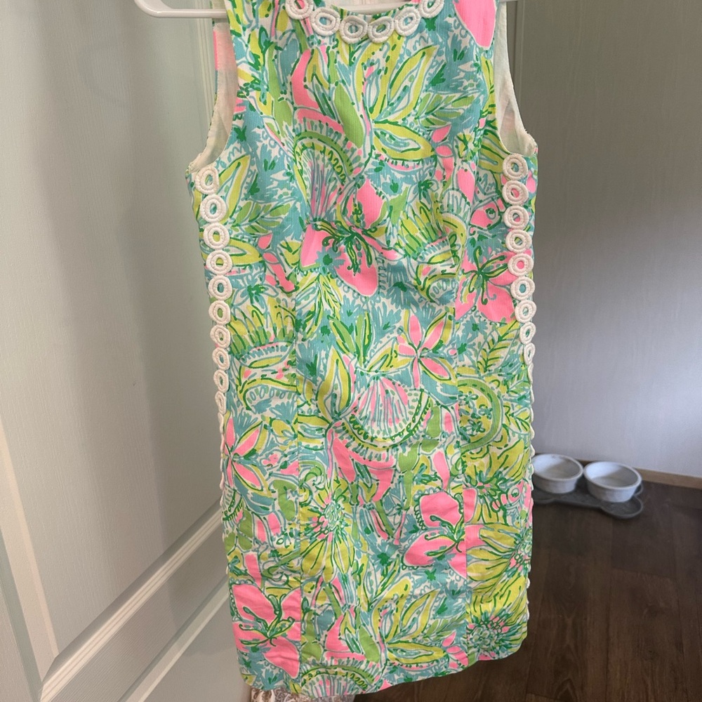 Lilly Pulitzer Tropical Pink and Green Dress